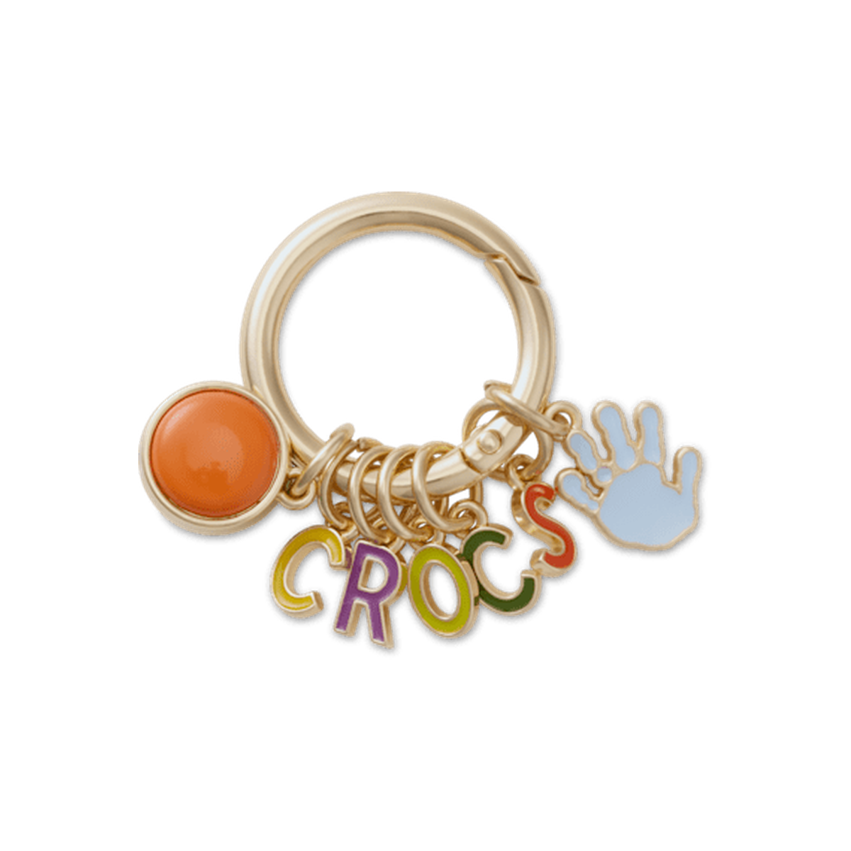 Crafted Crocs Ring Keychain