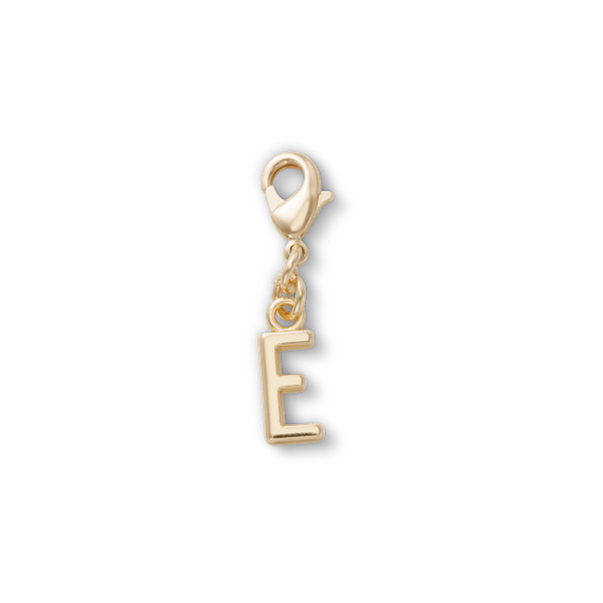 Gold Letter E Charm