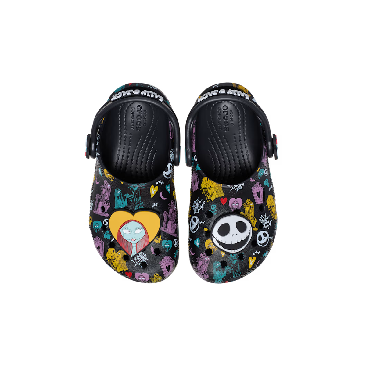 Crocs Toddlers’ Disney Tim Burton's The Nightmare Before Christmas Jack and Sally Classic Clog ALT100