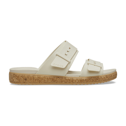 Brooklyn Buckle Low Low Cork Sandal - Frappé