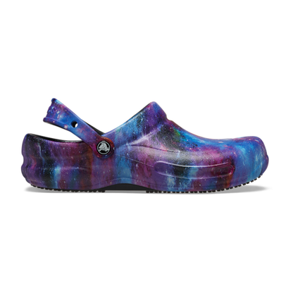 Bistro Graphic Slip Resistant Work Clog - Black / Black