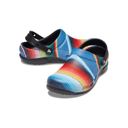 crocs-gallery-color:black / multi stripe; color:Black / Multi Stripe; alt:ALT110; file:204044_0N8-ALT110