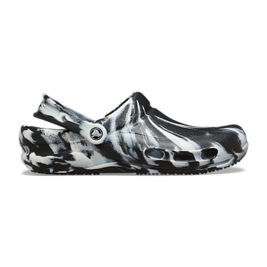 Bistro Marbled Work Clog - Black / White