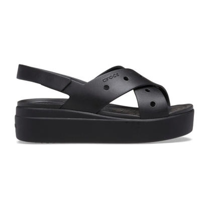 Brooklyn 4U Cross Strap Sandal - Black