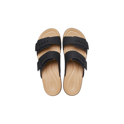 Crocs Brooklyn Buckle Low Wedge Matte Wrap Sandal ALT120