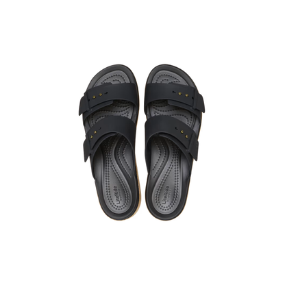 Crocs Brooklyn Buckle Low Wedge Cork Sandal ALT120