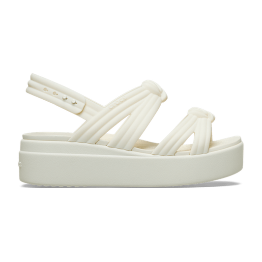 Brooklyn Low Wedge Knot Sandal - Ivory