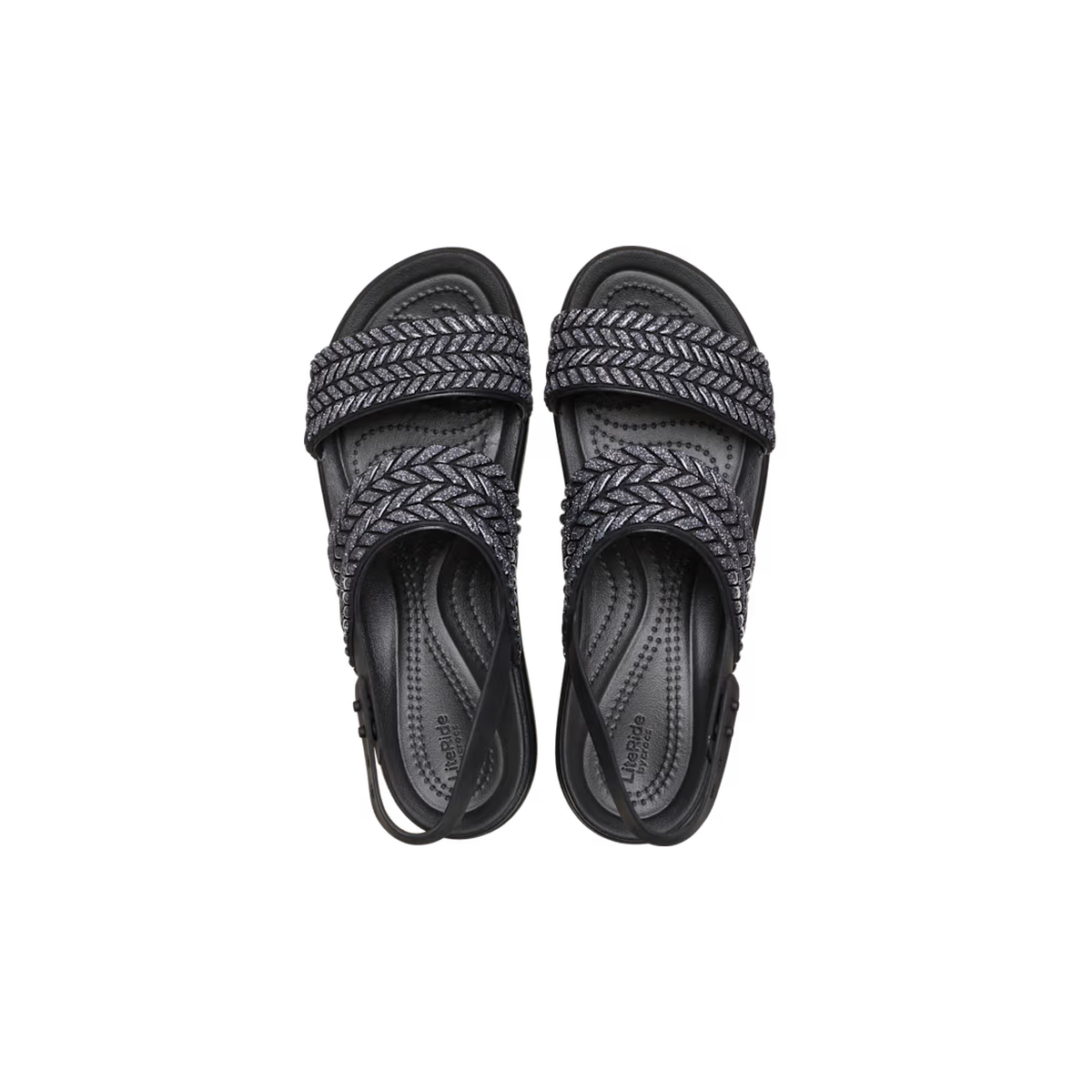 Crocs Brooklyn Woven Sparkle Low Wedge ALT120