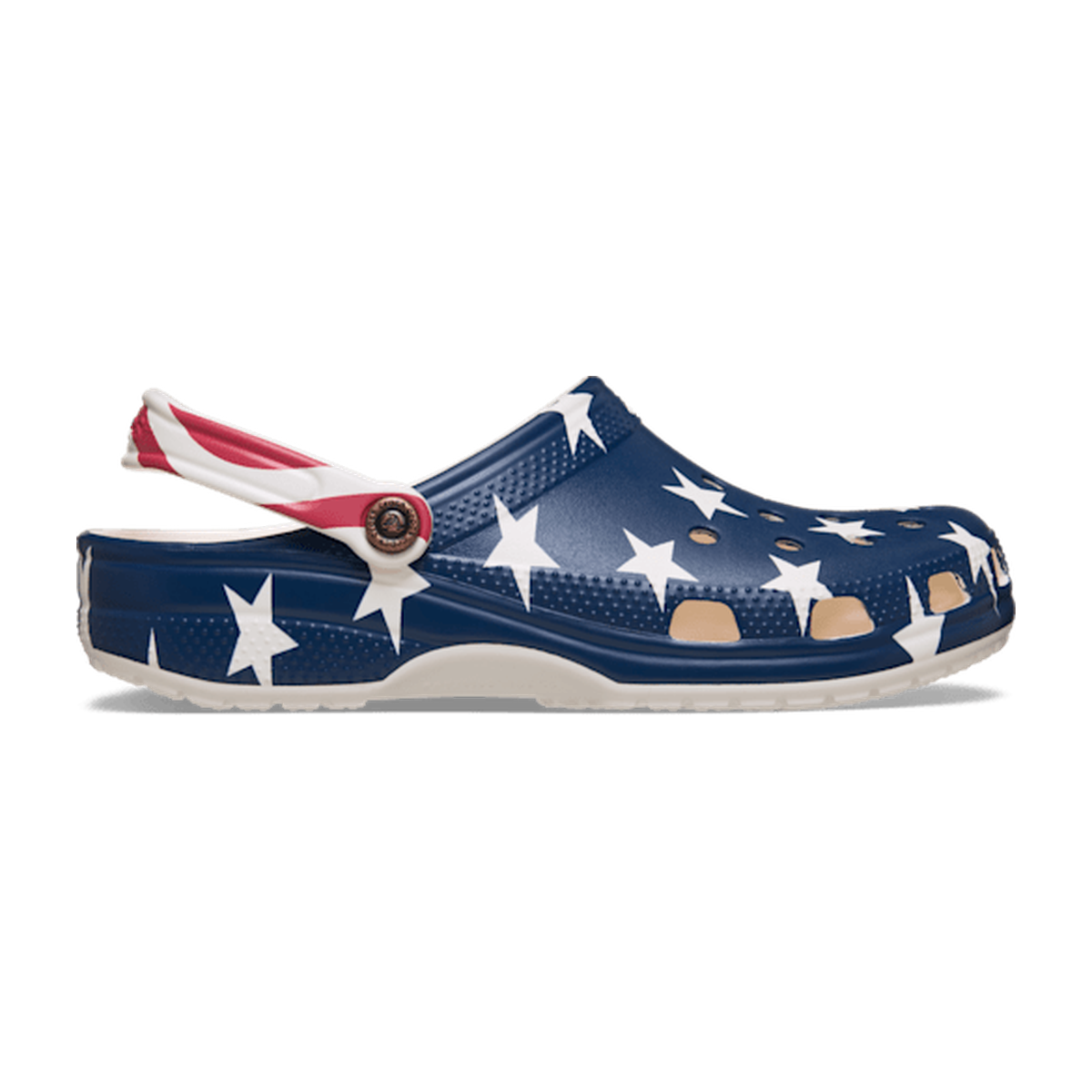 Classic American Flag Clog - Chalk/Multi