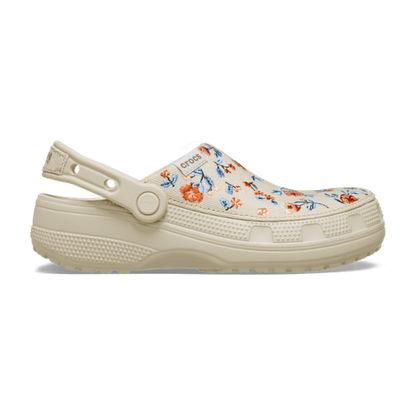 Classic Crafted Floral Clog - Frappé