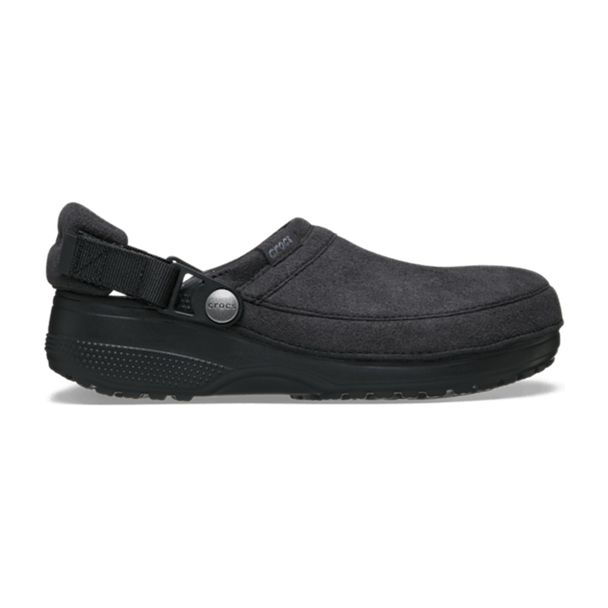 Classic Crafted Vegan Suede Clog - Black