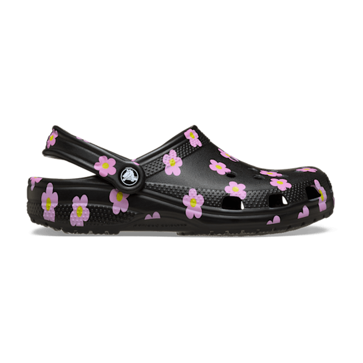 Classic Flower Clog - Black