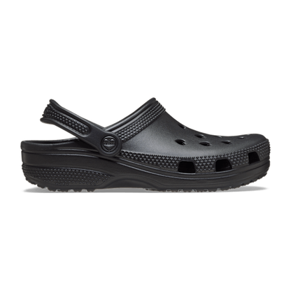 Classic Hearts Cut Out Clog - Black