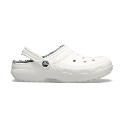 Classic Lined Clog - White / Grey