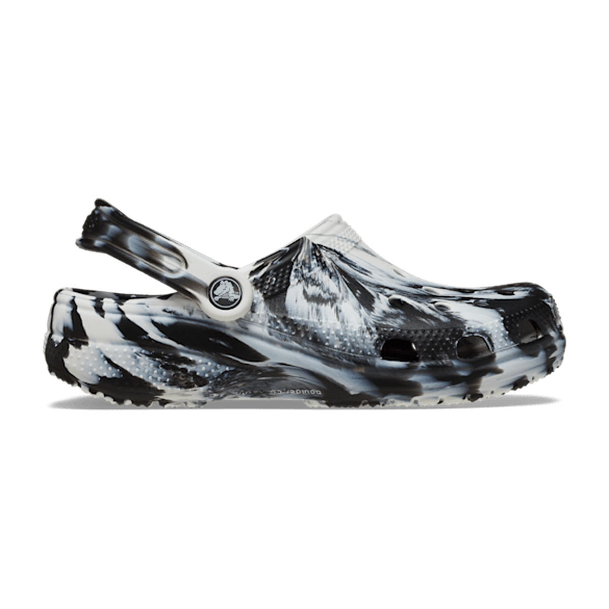 Classic Marbled Clog - White / Black