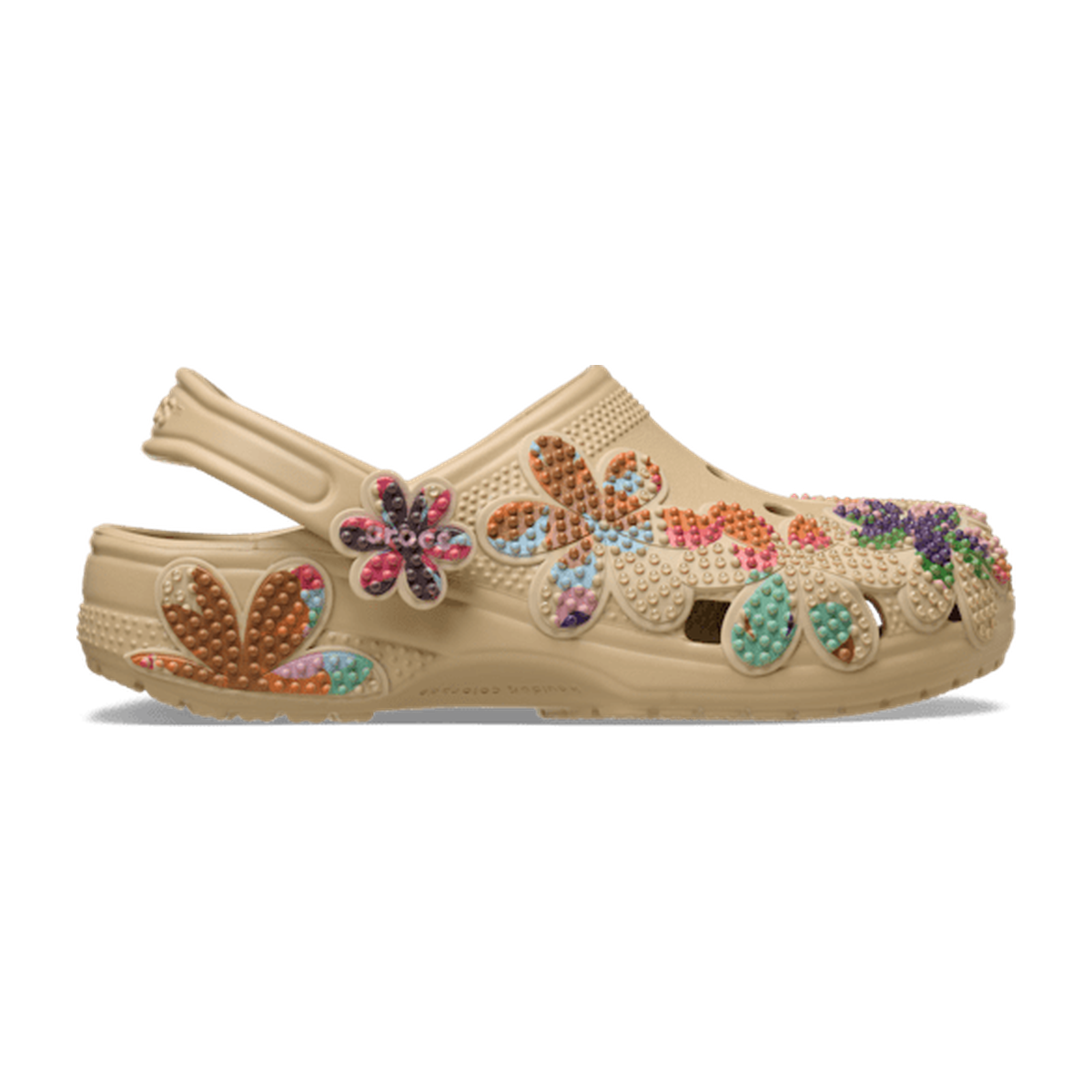 Classic Summer Beaded Clog - Beige