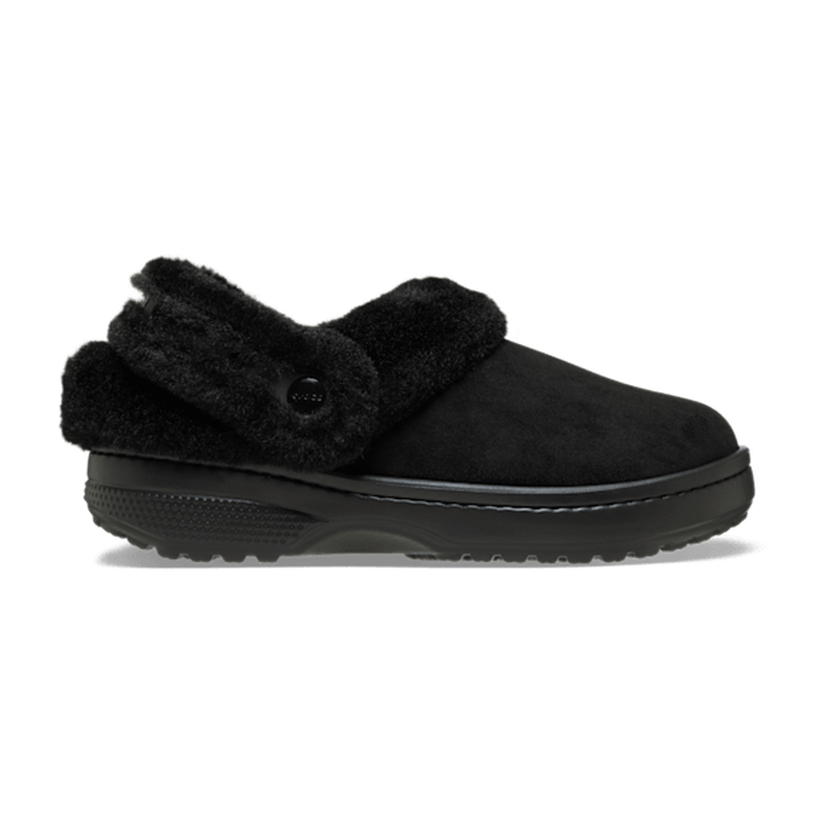 Classic Unfurgettable Vegan Suede Clog - Black