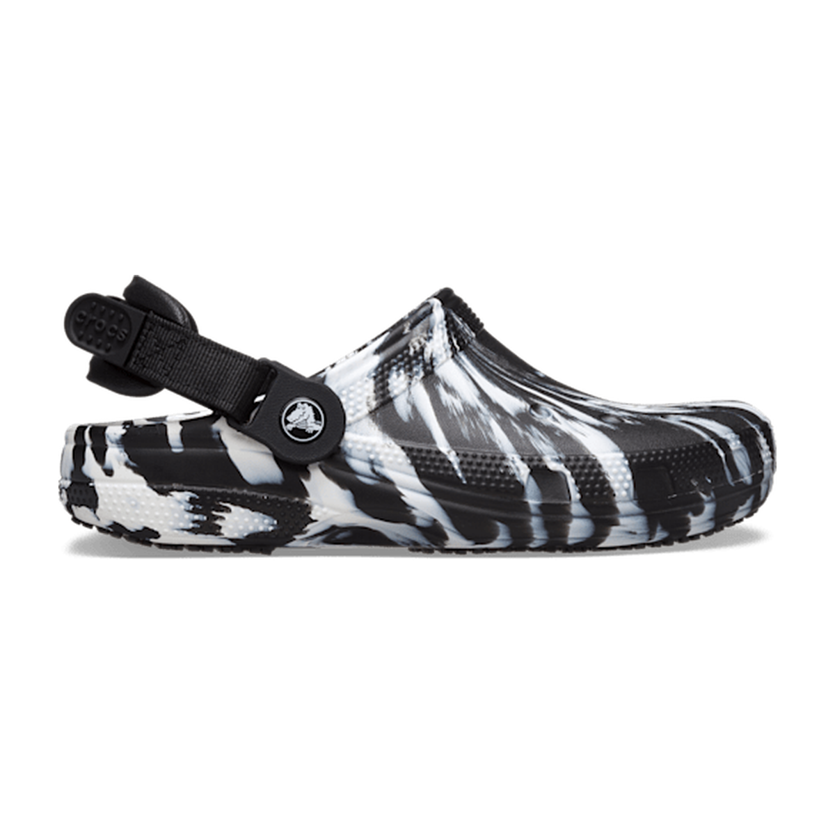 Classic Work Graphic Clog - Black / White
