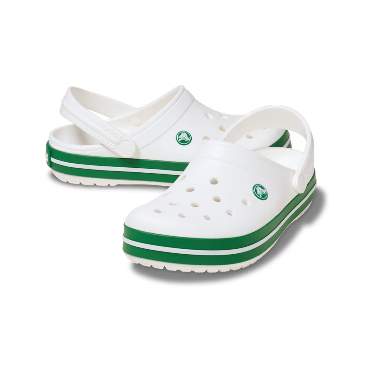 crocs-gallery-color:white / green ivy; color:White / Green Ivy; alt:ALT110; file:11016_1WH-ALT110