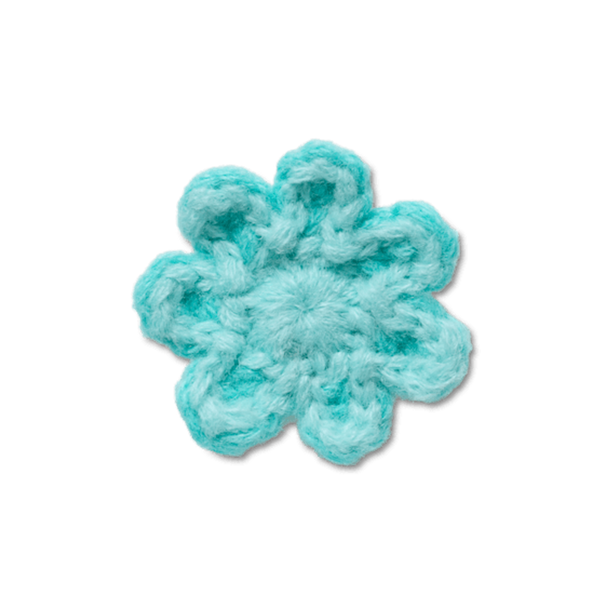 Crochet Blue Flower