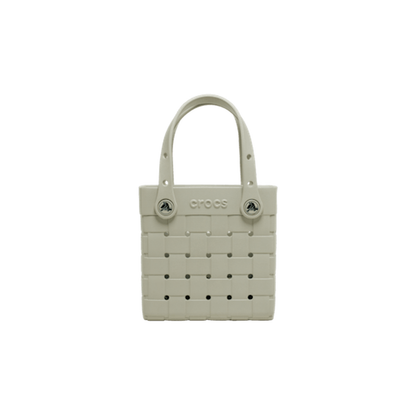 Small Basket Woven Tote - Meteor
