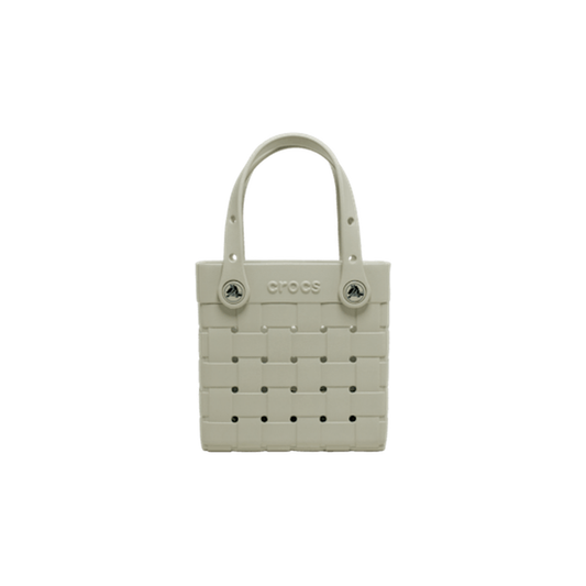 Small Basket Woven Tote - Meteor