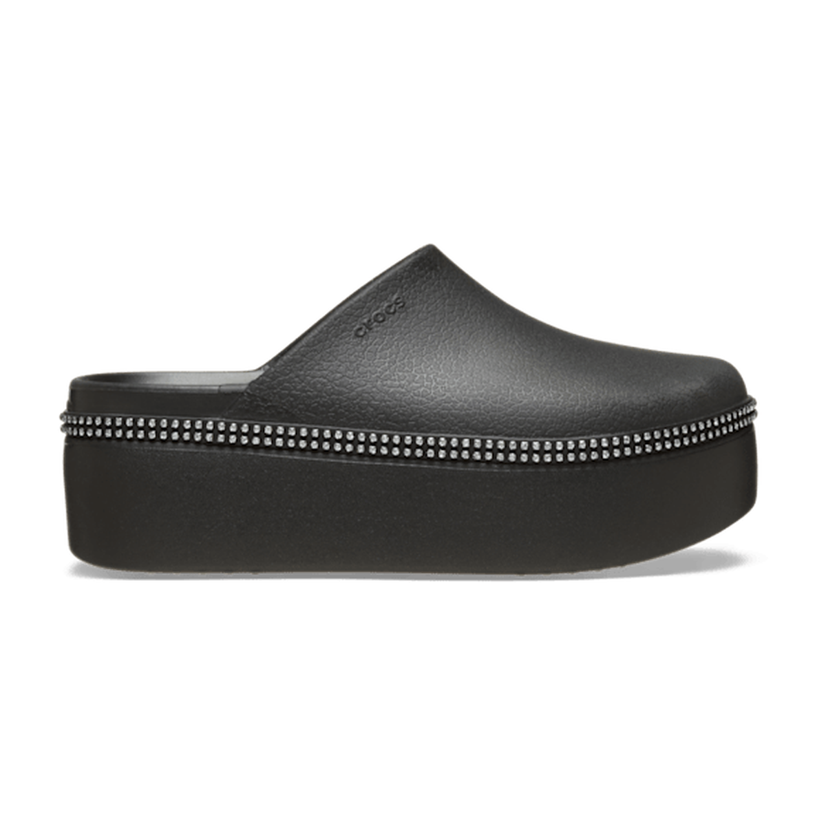 Dylan Platform Diamante Clog - Black