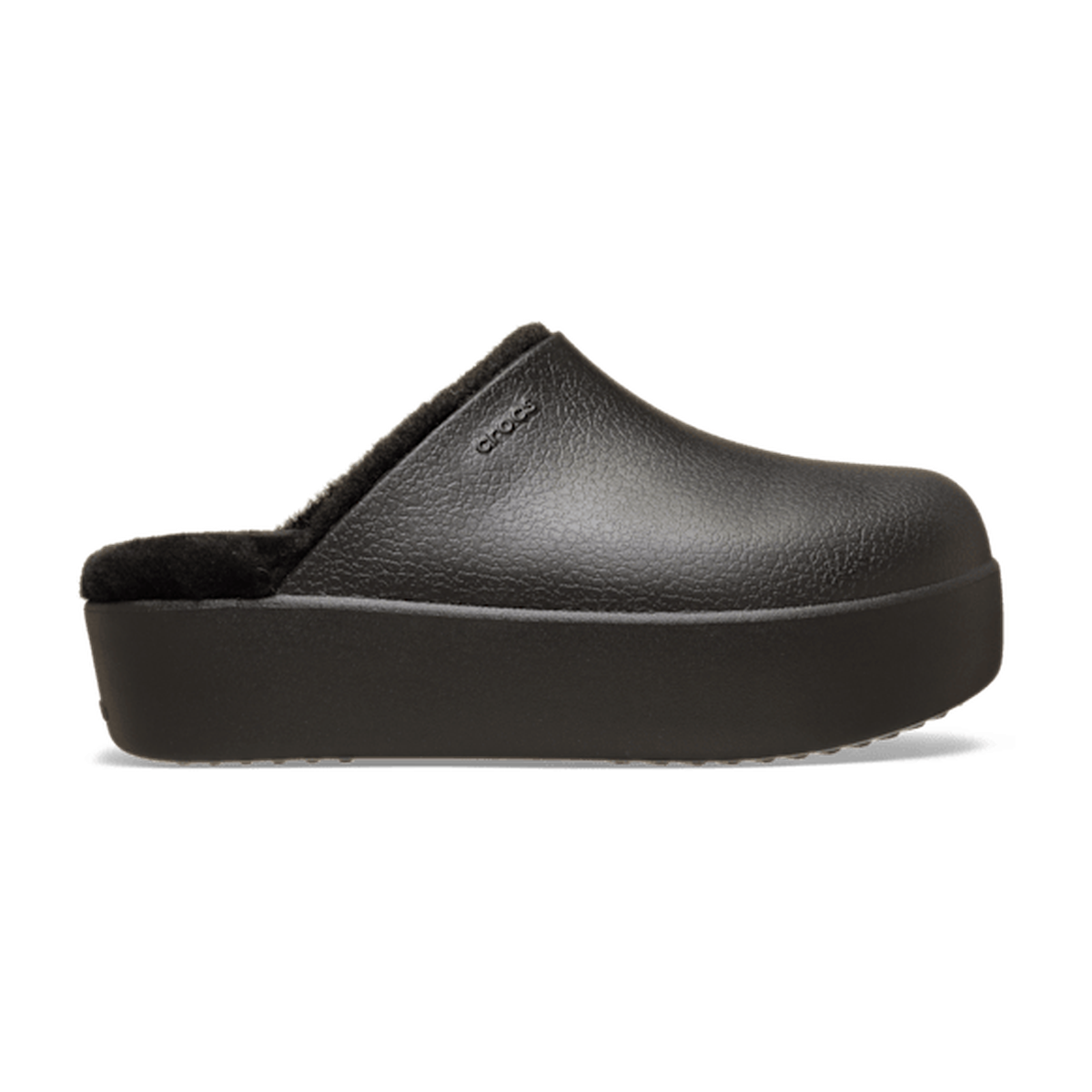 Dylan Platform Lined Clog - Black