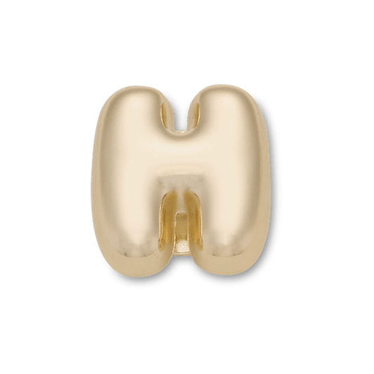 Gold Bubble Letter H