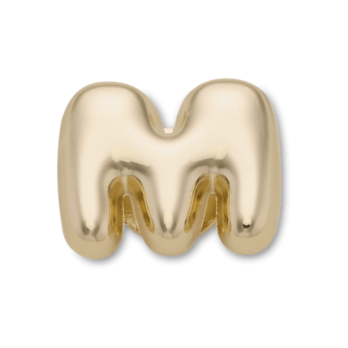 Gold Bubble Letter M