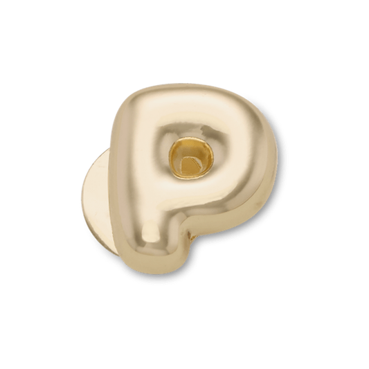 Gold Bubble Letter P