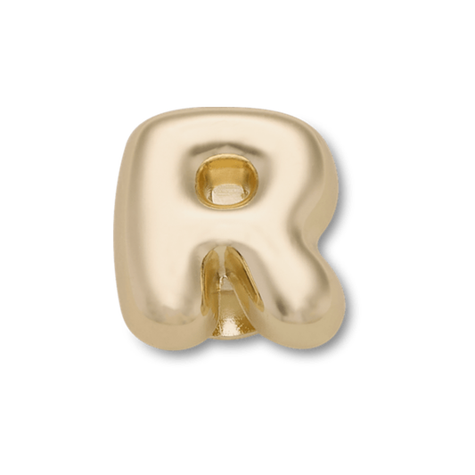 Gold Bubble Letter R