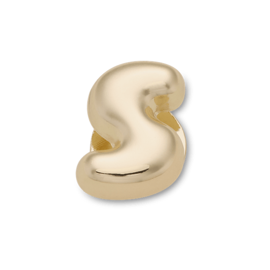 Gold Bubble Letter S