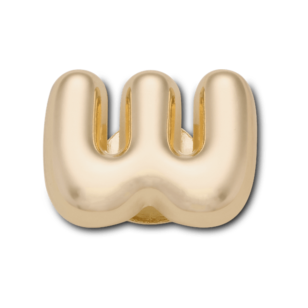 Gold Bubble Letter W