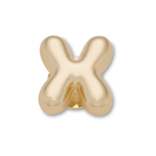 Gold Bubble Letter X