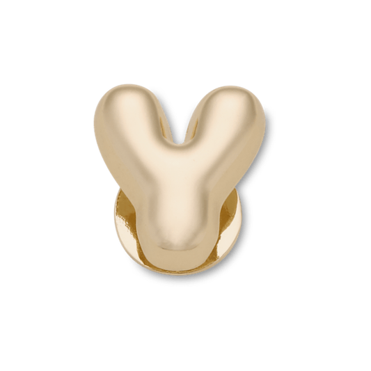 Gold Bubble Letter Y