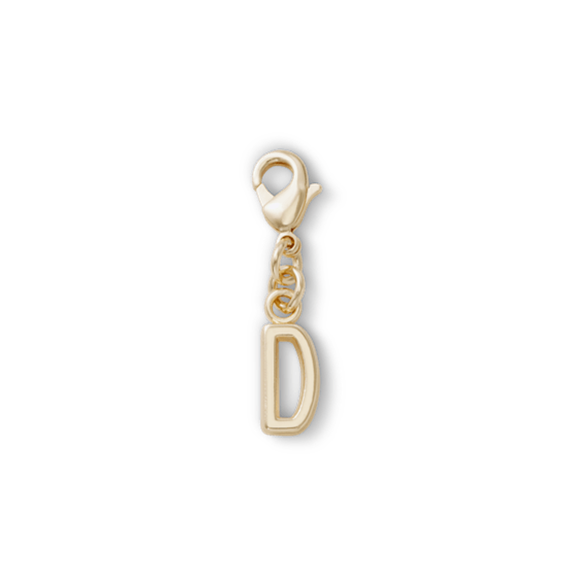 Gold Letter D Charm