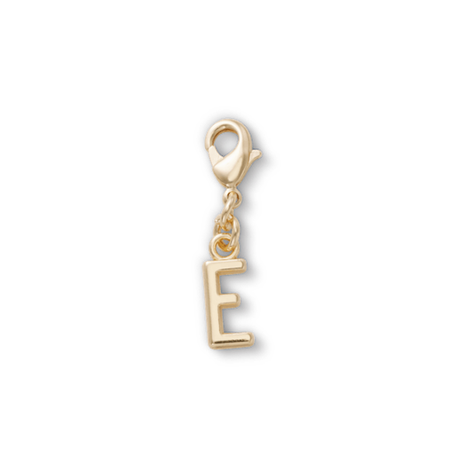 Gold Letter E Charm