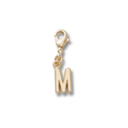 Gold Letter M Charm