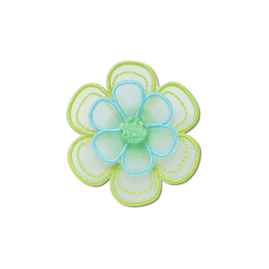 New Green Mesh Flower