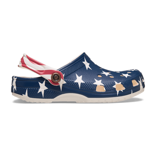 Kids’ Classic American Flag Clog - Chalk/Multi