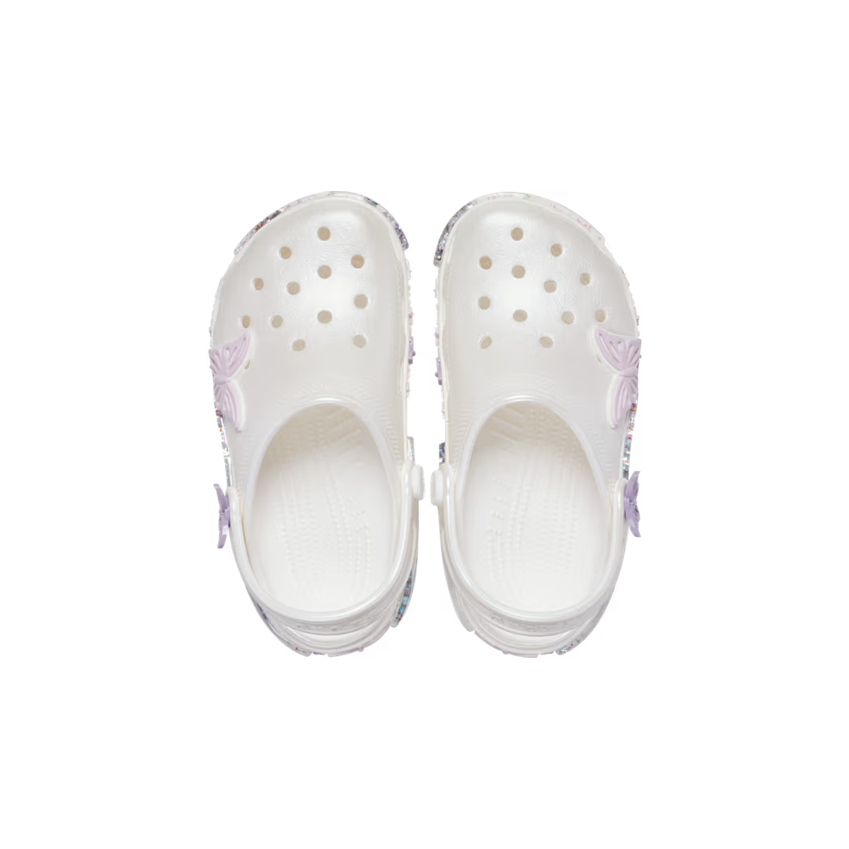 Crocs Kids' Classic Butterfly Sparkle Shaker Clog ALT120