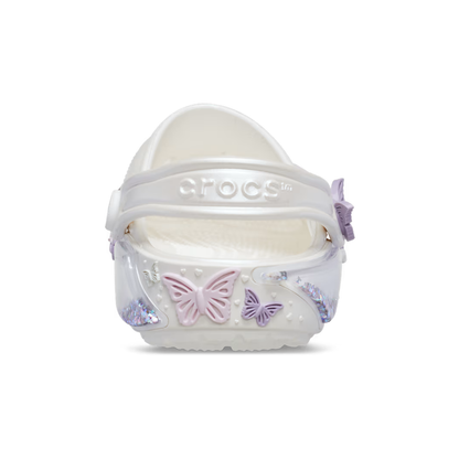 Crocs Kids' Classic Butterfly Sparkle Shaker Clog ALT160