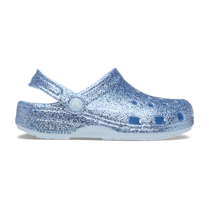 Kids' Classic Chunky Glitter Clog - Blue Frost