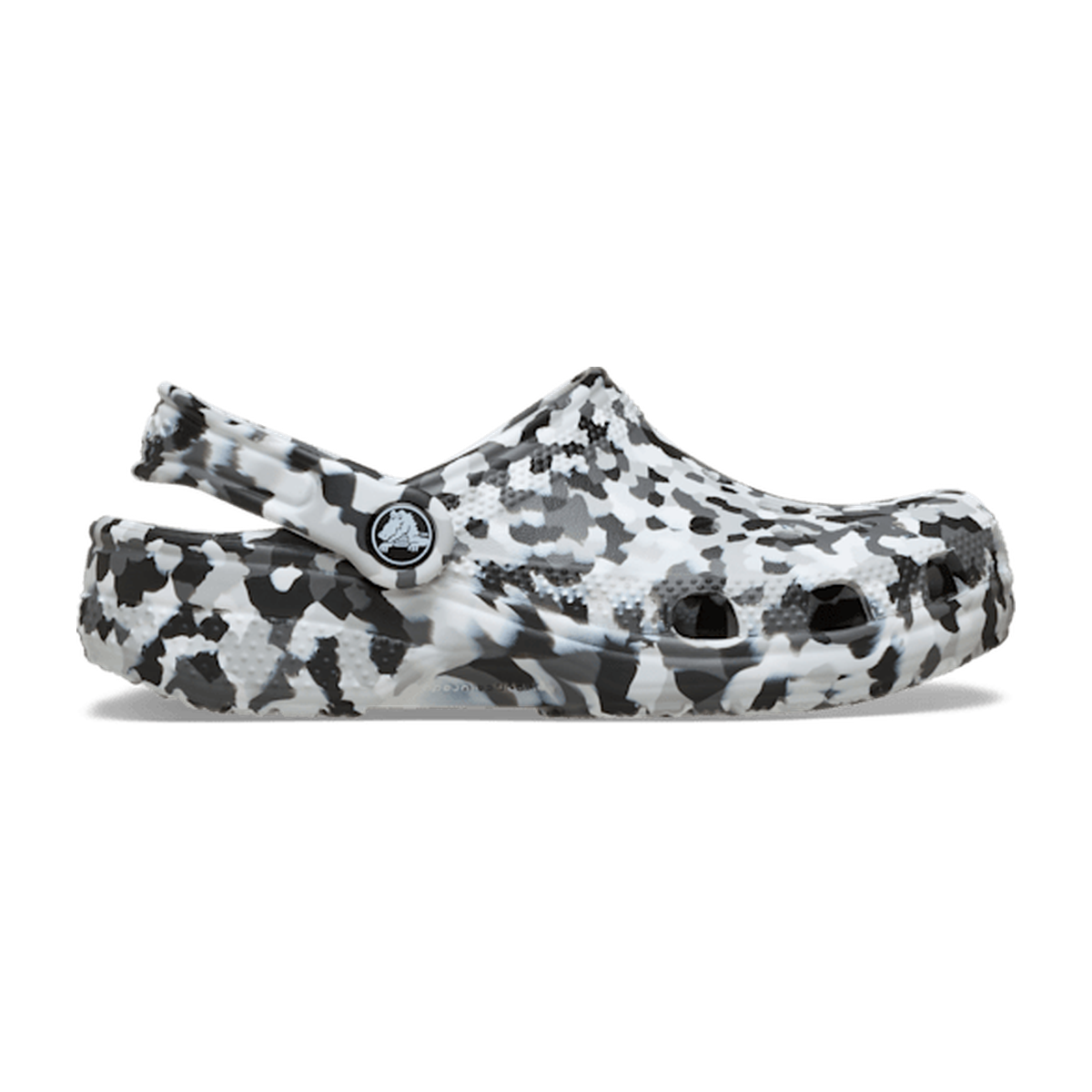 Kids' Classic Confetti Clog - Black / White