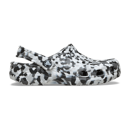 Kids' Classic Confetti Clog - Black / White