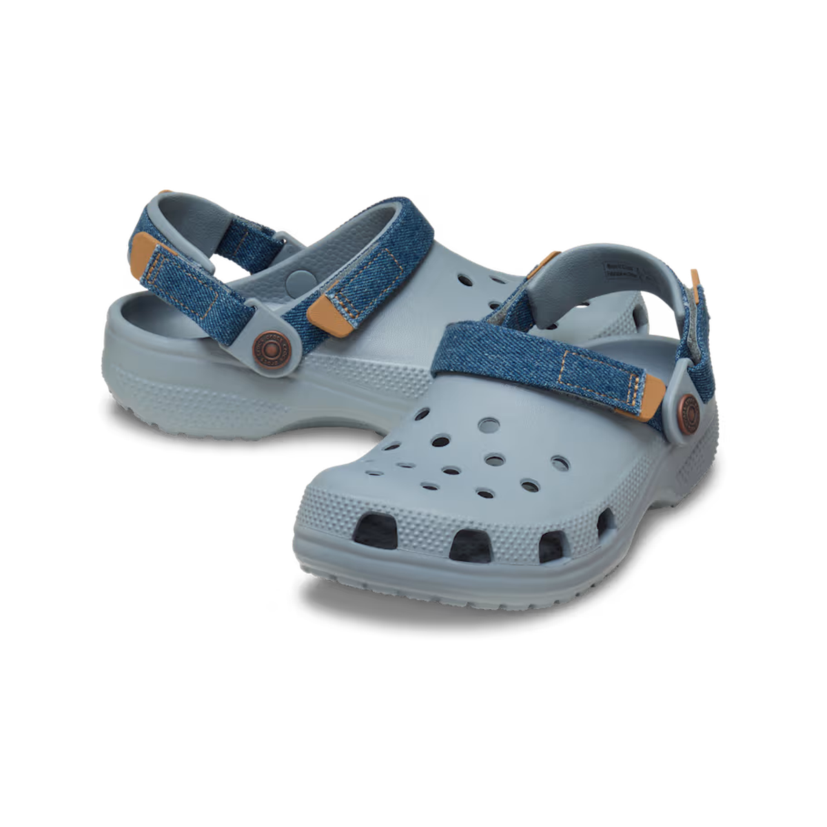 Crocs Kids' Classic Denim Adjustable Backstrap Clog ALT110