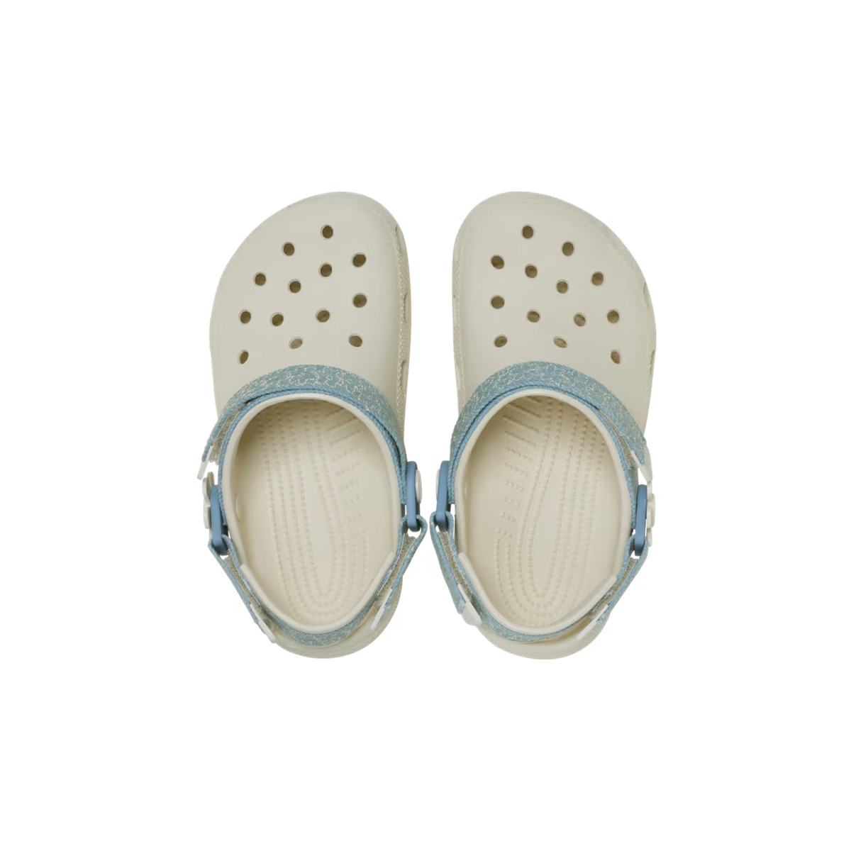Crocs Kids’ Classic Denim Flower Adjustable Backstrap Clog ALT120
