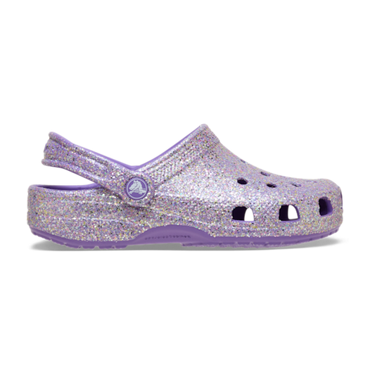 Kids' Classic Fantasy Glitter Clog - Purple