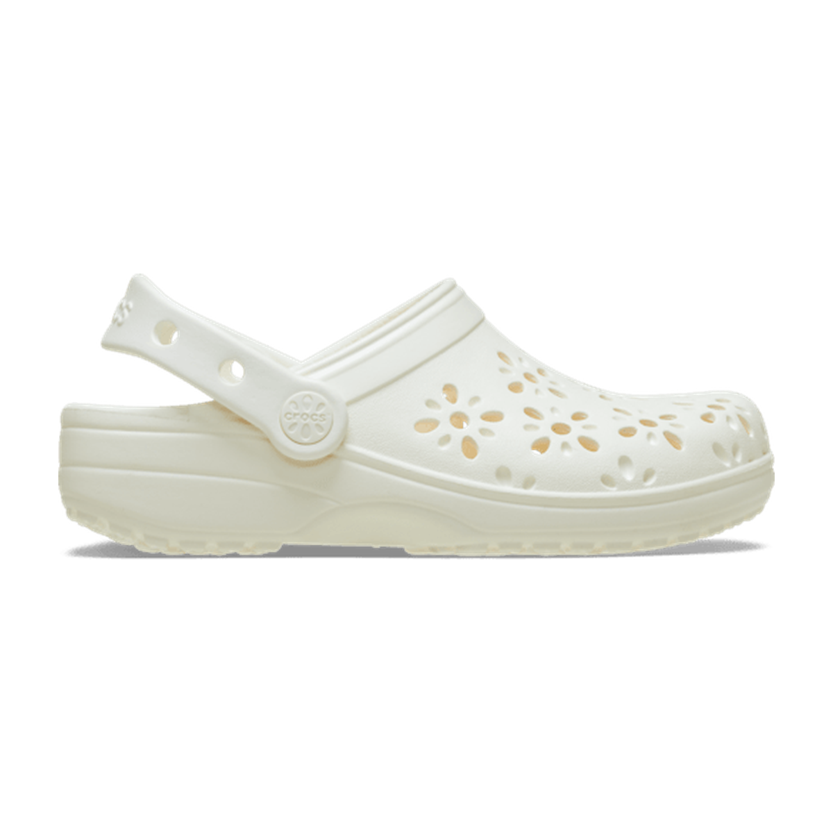 Kids' Classic Floral Cut-Out Clog - Chalk
